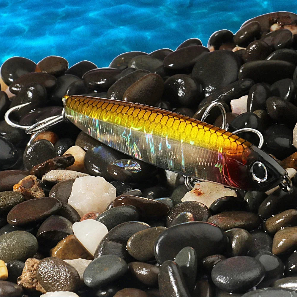 GOBAIT Sinking Pencil Bait 10g 14g 18g 24g Minnow 8cm 10cm Fishing Hook Metal Jig Wobbler Plopper Casting Gear Popper Pesca Lure