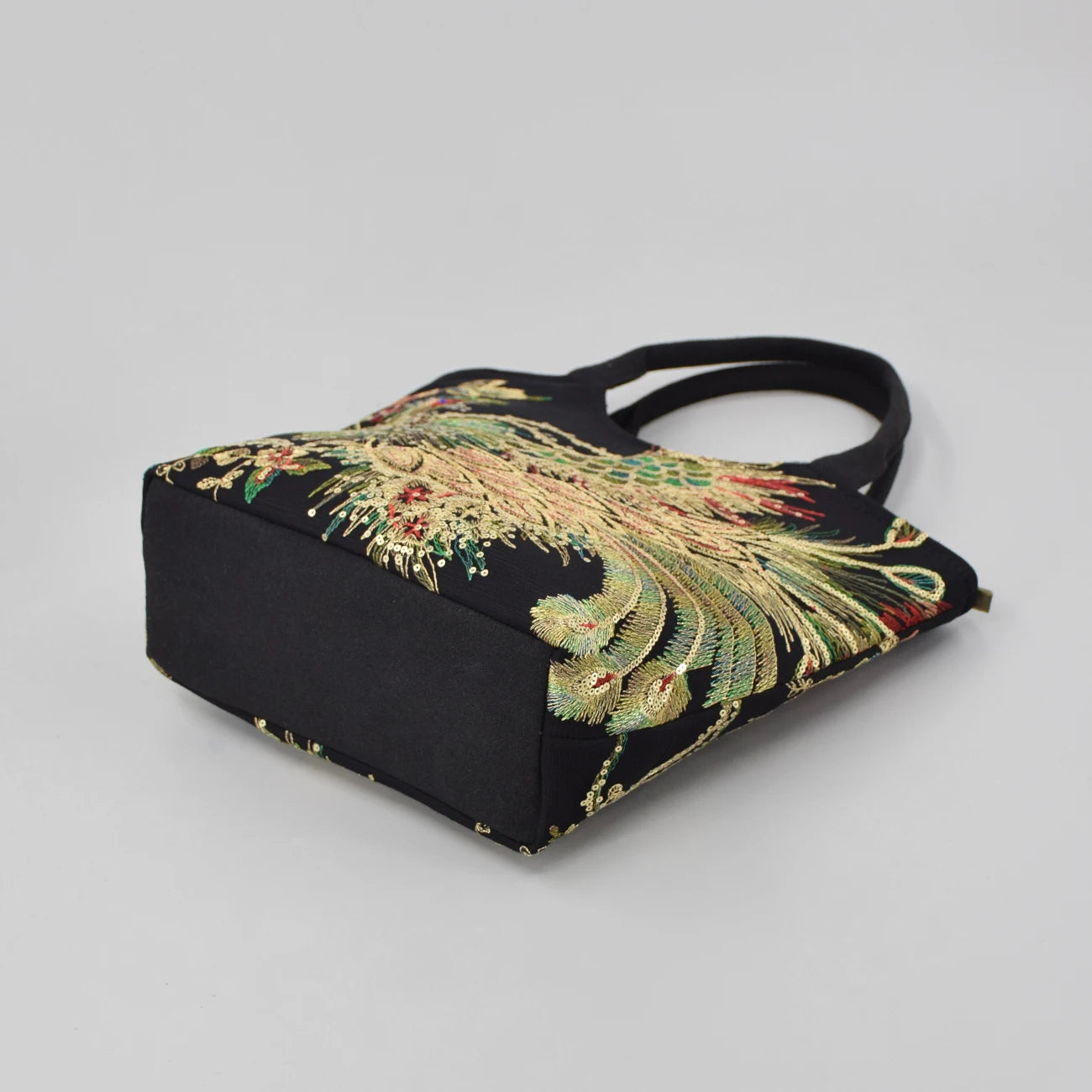 Phoenix Embroidered Sequin Handbag, Ethnic Style Embroidered Handbag, Women's Ethnic Travel Bohemian Bag