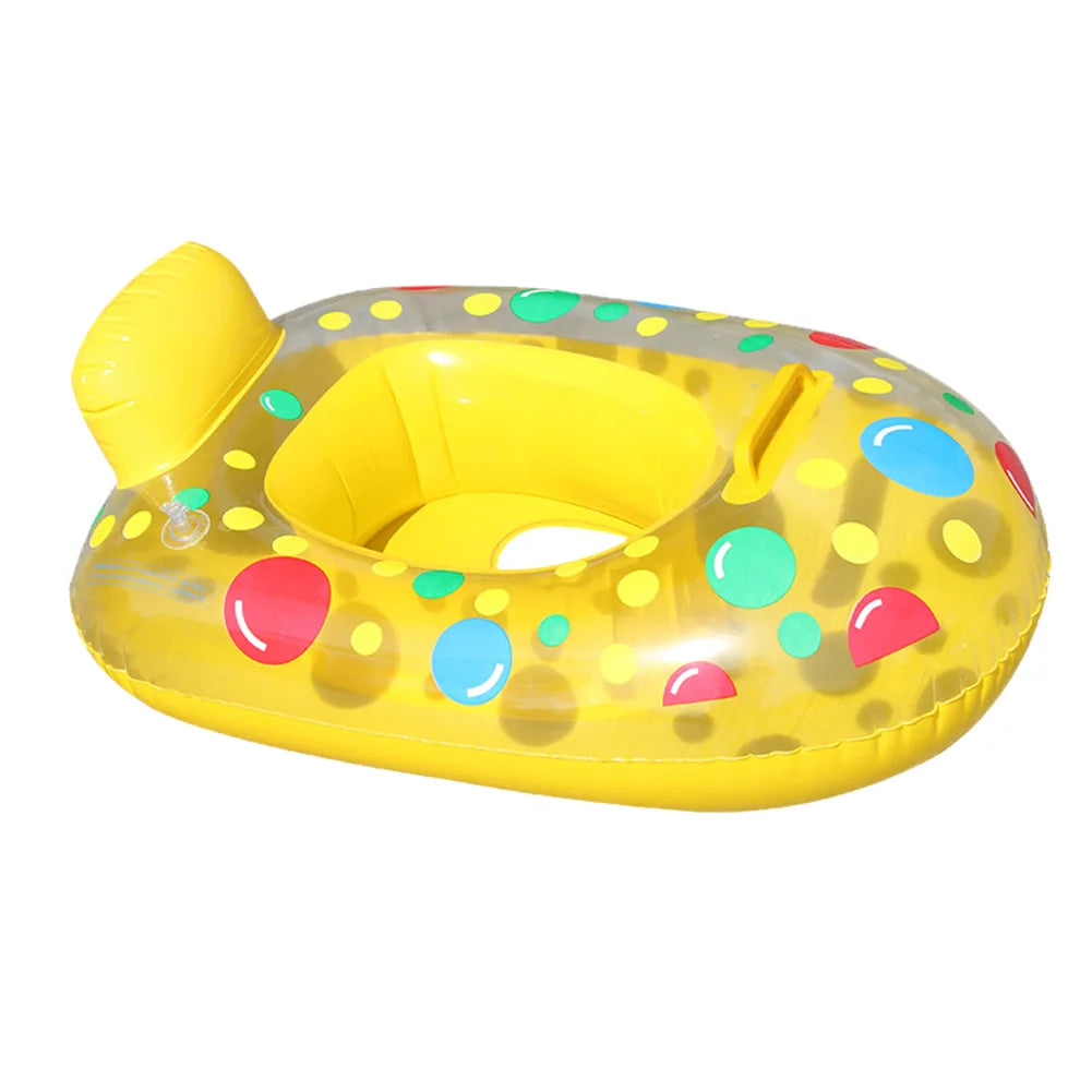 Children Inflatable Swimming Ring with Seat Baby Swimming Float Swimming Pool Toys Swim Tubes Rings for Kids Outdoor Pool Toys