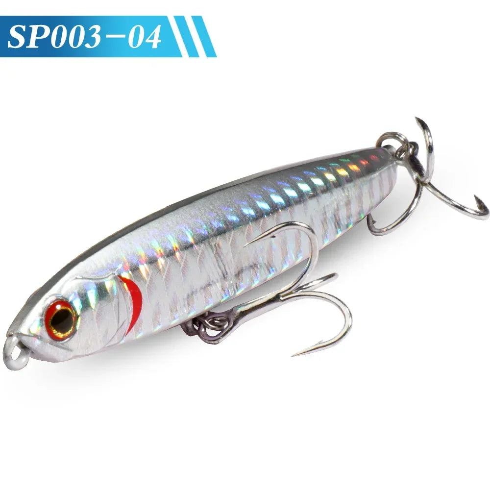 GOBAIT Sinking Pencil Bait 10g 14g 18g 24g Minnow 8cm 10cm Fishing Hook Metal Jig Wobbler Plopper Casting Gear Popper Pesca Lure