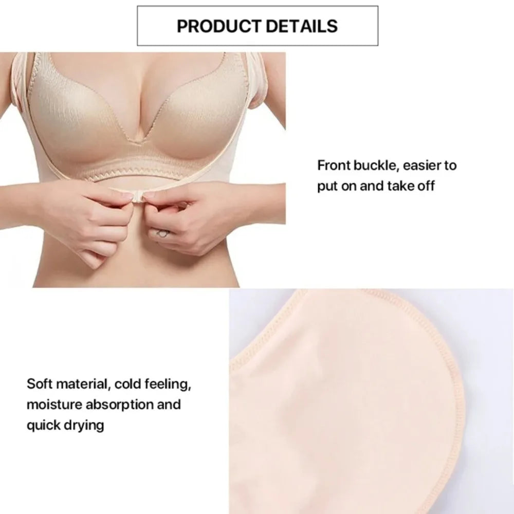 Reusable Washable Sweat Absorbing Vest T-shirt Shape Breathable Underarm Sweat Pad Thin Sweat Pads Women