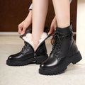 New British-style Thickened Insulated And Fleece-lined Womens Dr Martens Boots