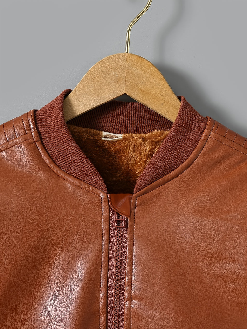 2025 Autumn Winter New Boys' -Lined Zip-Up Jacket