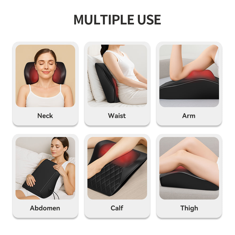 Neck Pillow Massager With Heat 3 Speed Vibration Relaxing Neck Shoulder Back Support  Portable Comfort Pillow For Home Office Or Travel Black Didnt Place An Order On TikTok