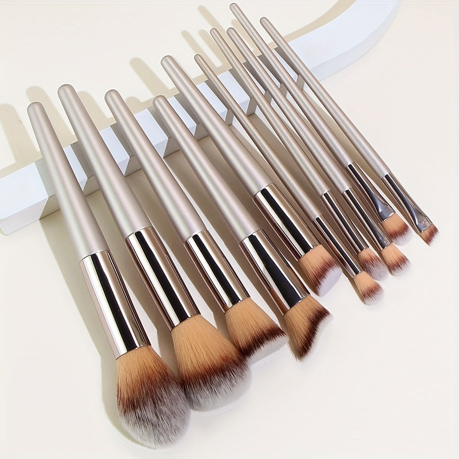 10 Champagne New Makeup Brush Popular Makeup Tool foundation make-up Brush