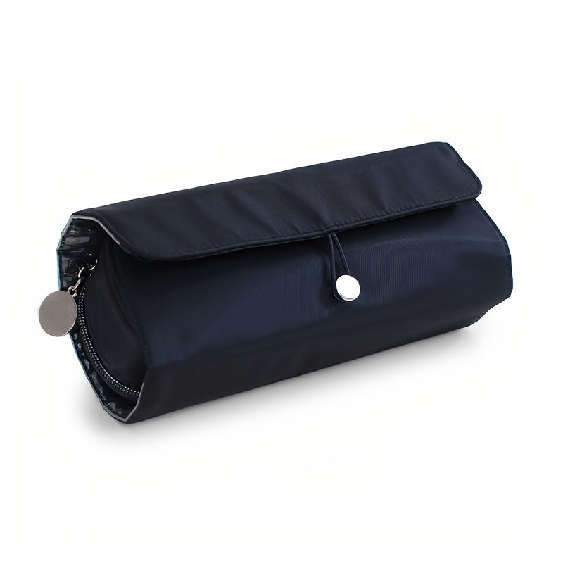 [Makeup Brush Organizer Bag] Large Capacity Makeup Brush Organizer Bag - Multi-Functional Korean Style Portable Cosmetic Pouch for Students