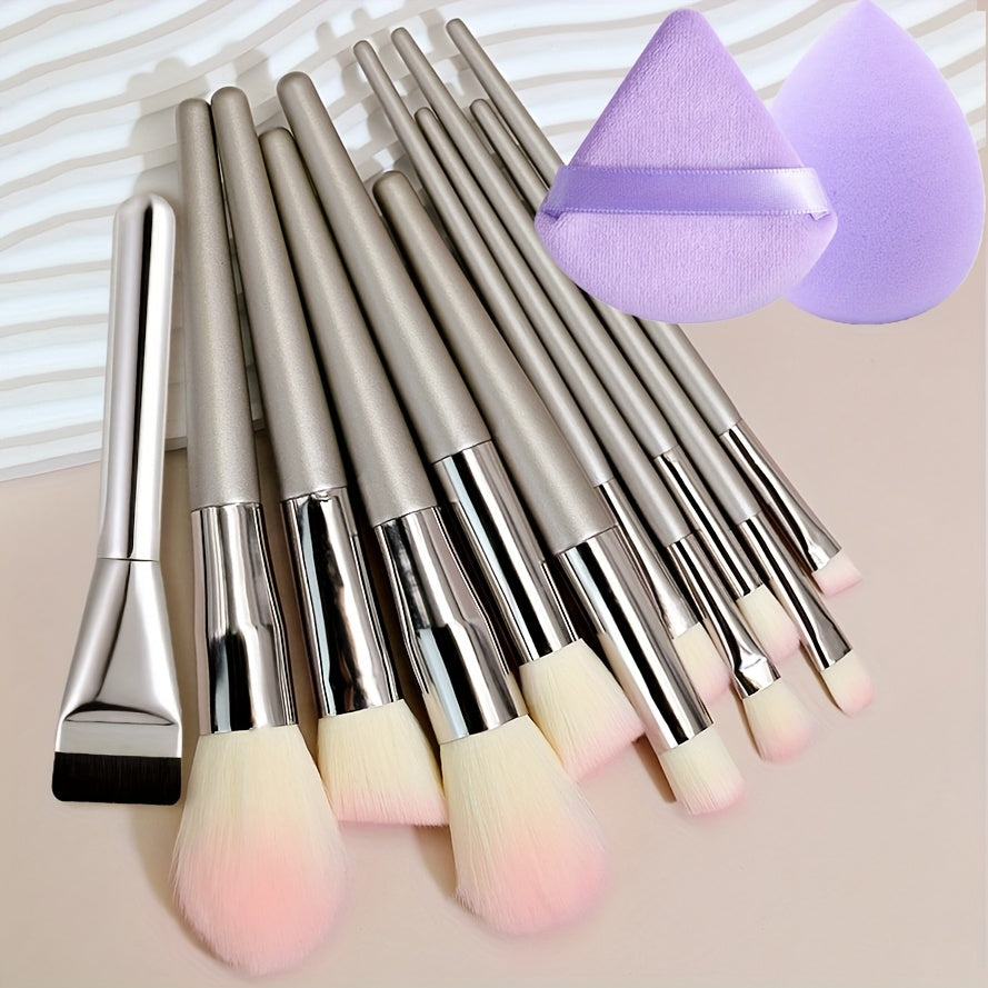 10 Champagne New Makeup Brush Popular Makeup Tool foundation make-up Brush
