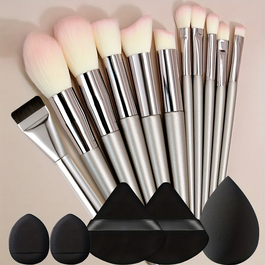 10 Champagne New Makeup Brush Popular Makeup Tool foundation make-up Brush