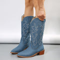 Womens Plus-Size Mid-Calf Western Boots