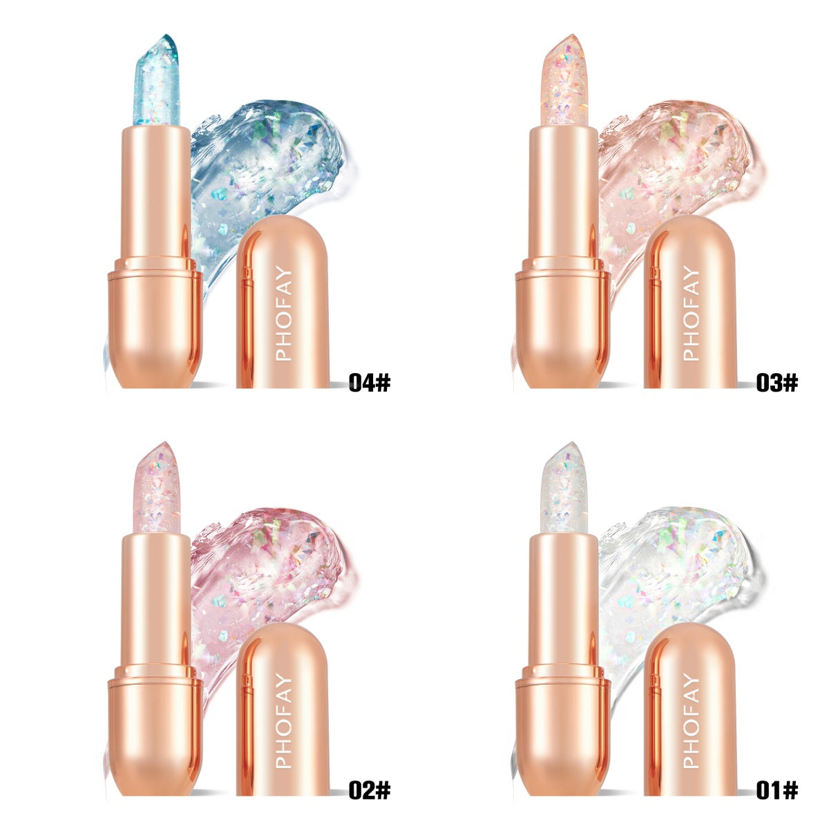 PHOFAY Moisturizing Jelly Warm Lipstick