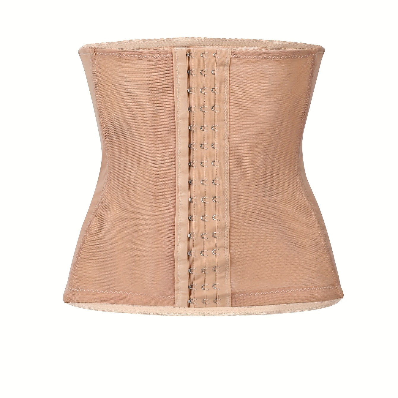 Adjustable Hard-Corps Waist Trainer Corset - Tummy Control Bodysuit with Front/Back Buckle Closure, Posture & Aid, Hand Washable Shaping Underwear for Figure (No Dry Clean)