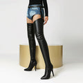 Womens Stylish Casual Pointed-toe Side-zip Booties